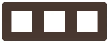 Рамка 3-ая (тройная), Шоколад/Антрацит, серия Unica Studio, Schneider Electric