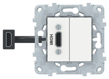 Розетка HDMI, Белый, серия Unica New, Schneider Electric