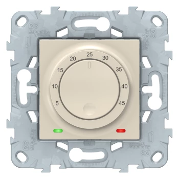 Терморегулятор для теплого пола, Бежевый, серия Unica New, Schneider Electric