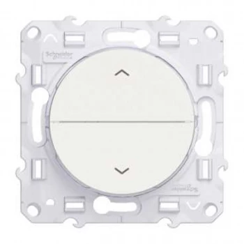 Выключатель для жалюзи (рольставней) кнопочный, Белый, серия Odace, Schneider Electric