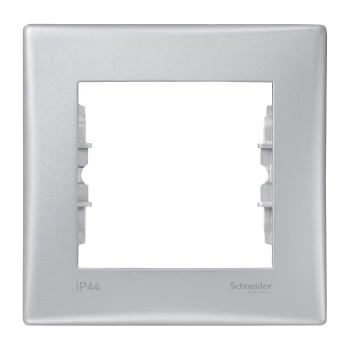 Рамка IP44 1-ая (одинарная), влагозащитная, Алюминий, серия Sedna, Schneider Electric