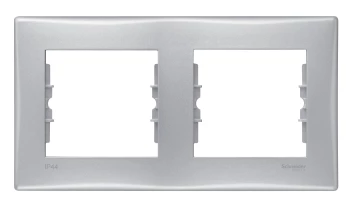 Рамка IP44 2-ая (двойная), влагозащитная, Алюминий, серия Sedna, Schneider Electric