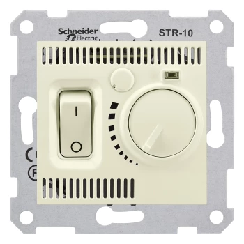Термостат комнатный, Бежевый, серия Sedna, Schneider Electric